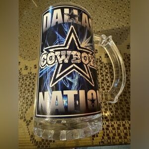 Dallas cowboy Nation glass mug